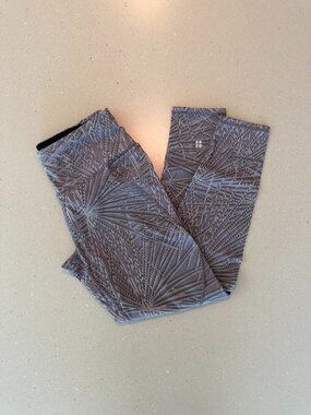 Sweaty Betty Power 7/8 Leggings Moonrock Palm Print Size XS